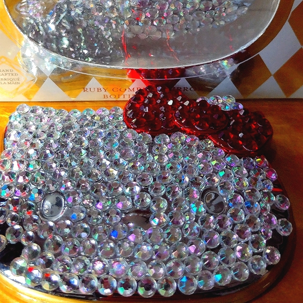 Hello Kitty Swarovski Crystal Studded Pave NWT